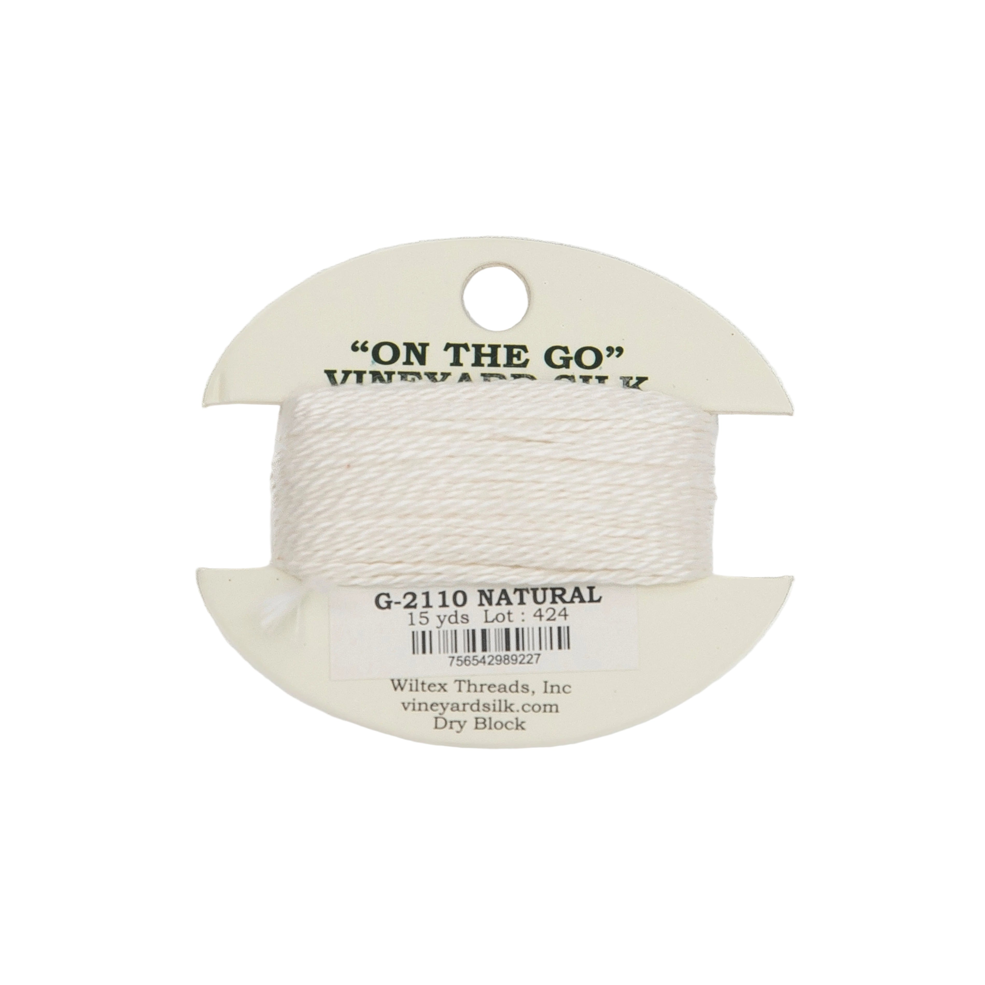 Vineyard Silk Card G-2110 Natural — silk card for needlepoint, 18 mesh