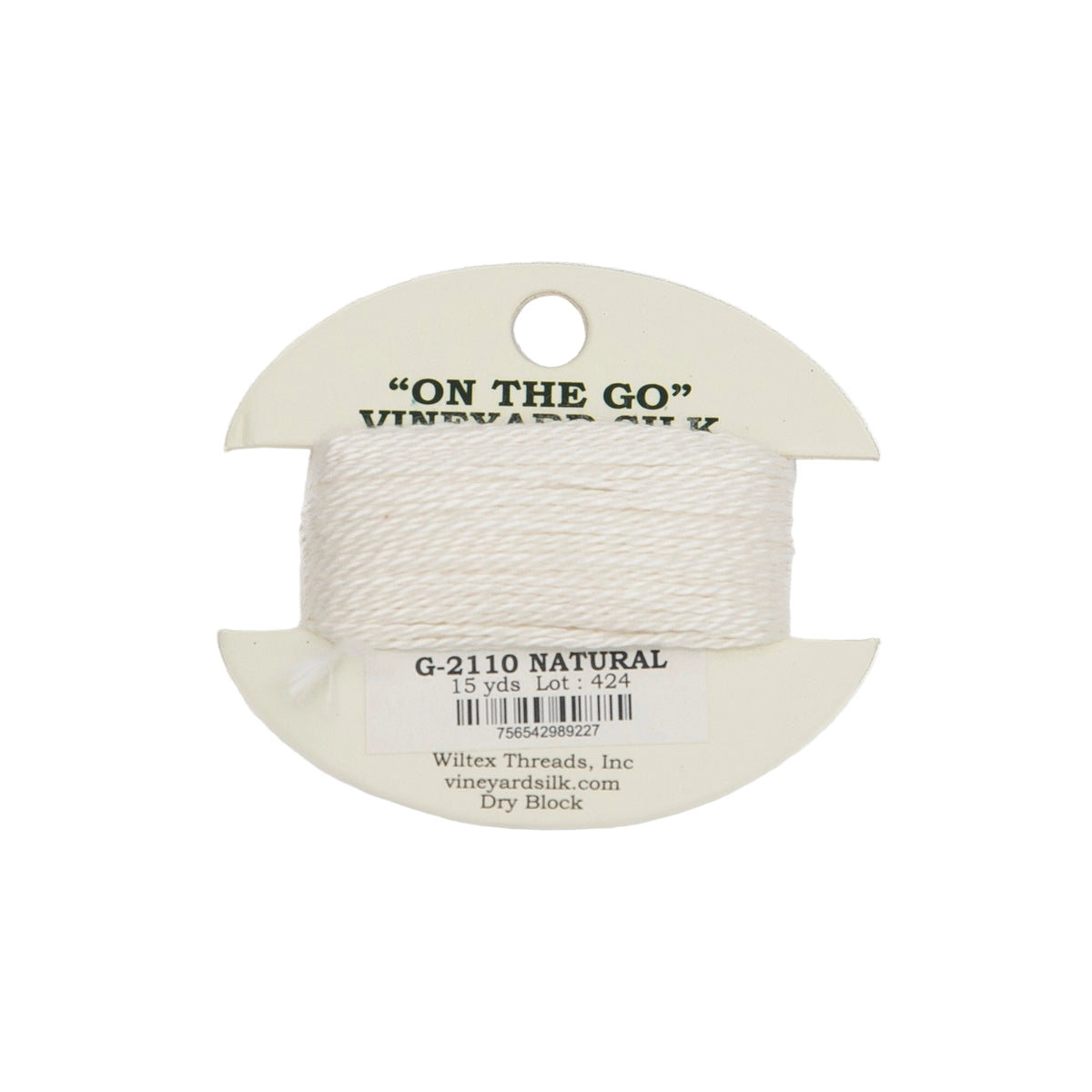 Vineyard Silk Card G-2110 Natural — silk card for needlepoint, 18 mesh