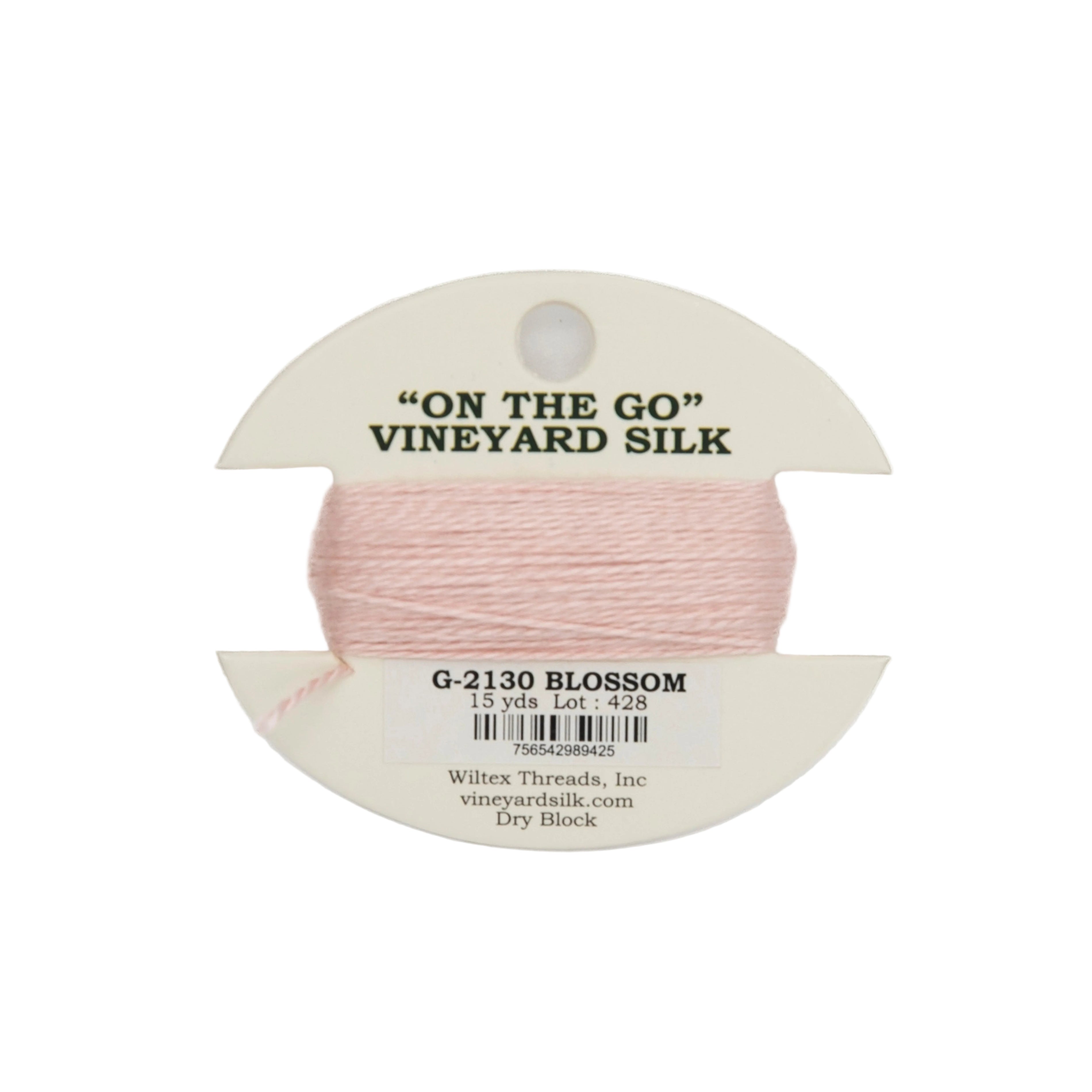 Vineyard Silk Card G-2130 Blossom — silk card for needlepoint, 18 mesh