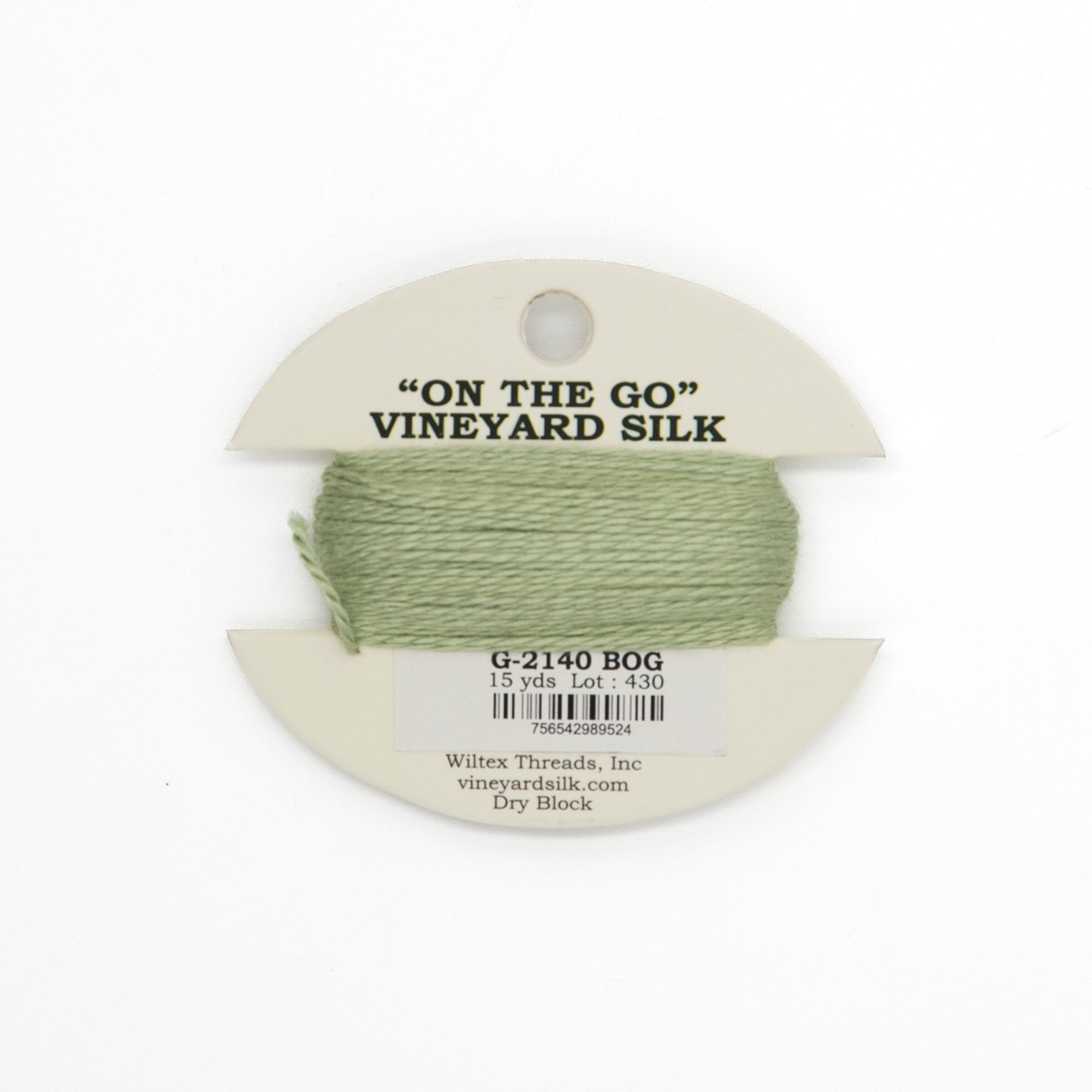 Vineyard Silk Card G-2140 Bog — silk card for needlepoint, 18 mesh