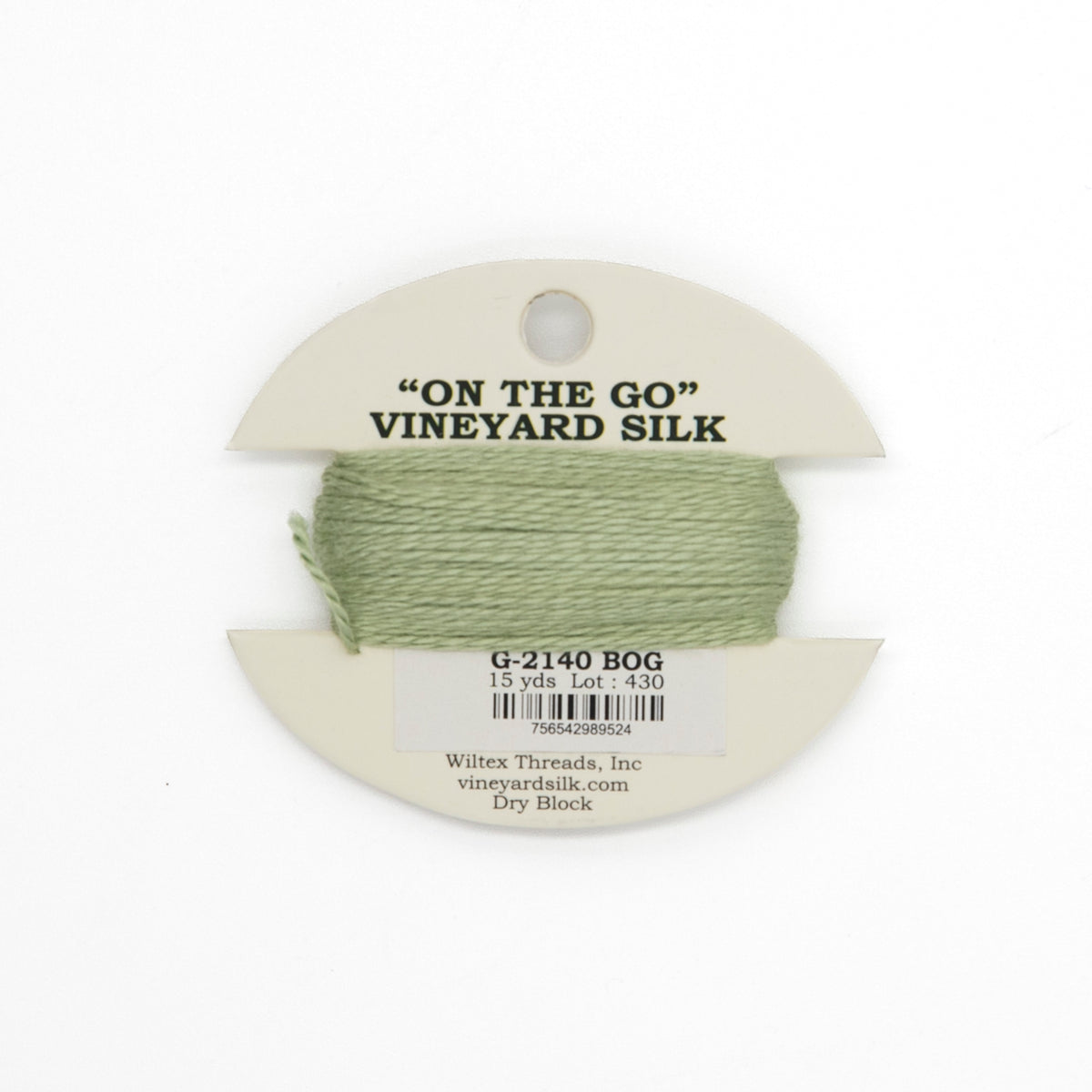 Vineyard Silk Card G-2140 Bog — silk card for needlepoint, 18 mesh