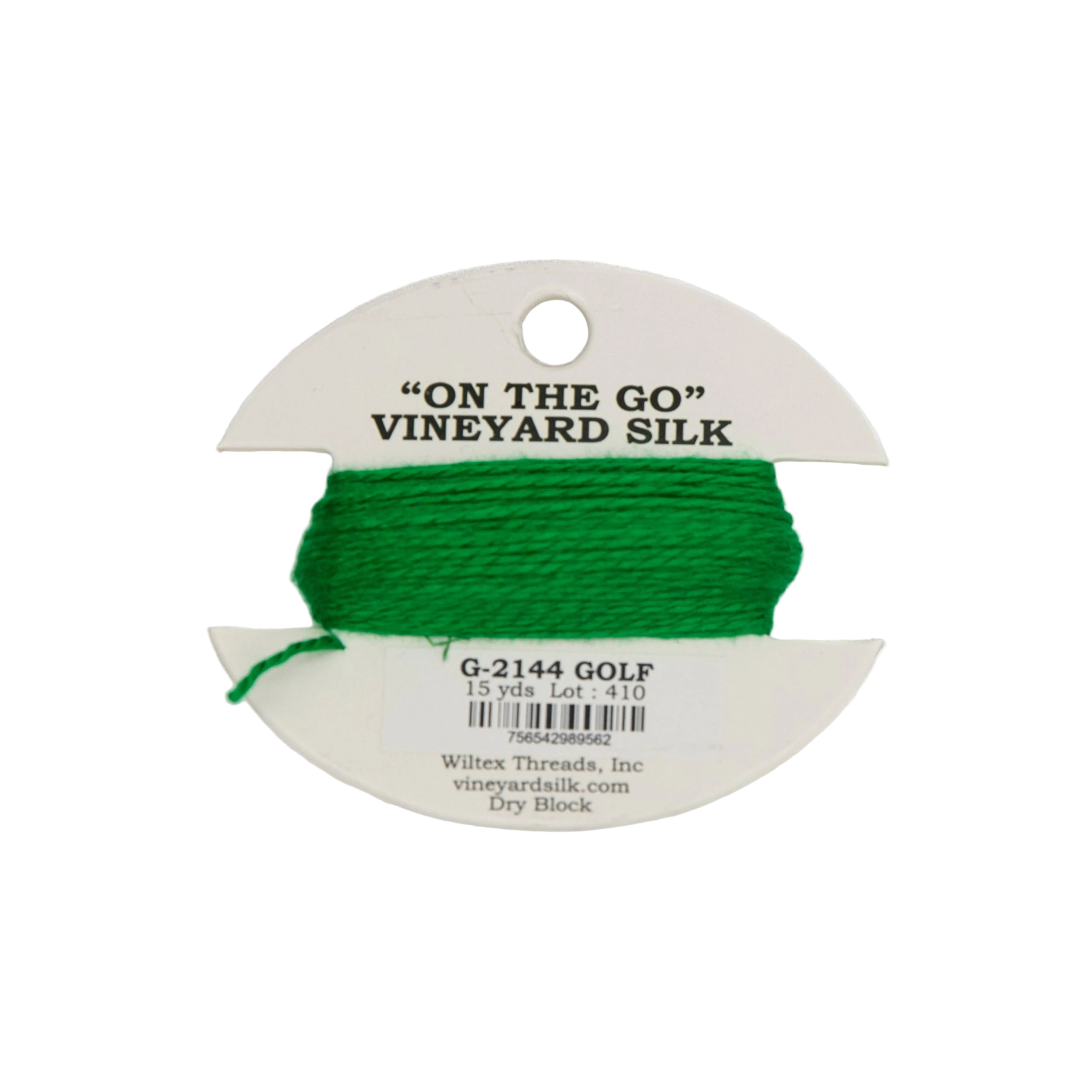 Vineyard Silk Card G-2144 Golf — silk card for needlepoint, 18 mesh
