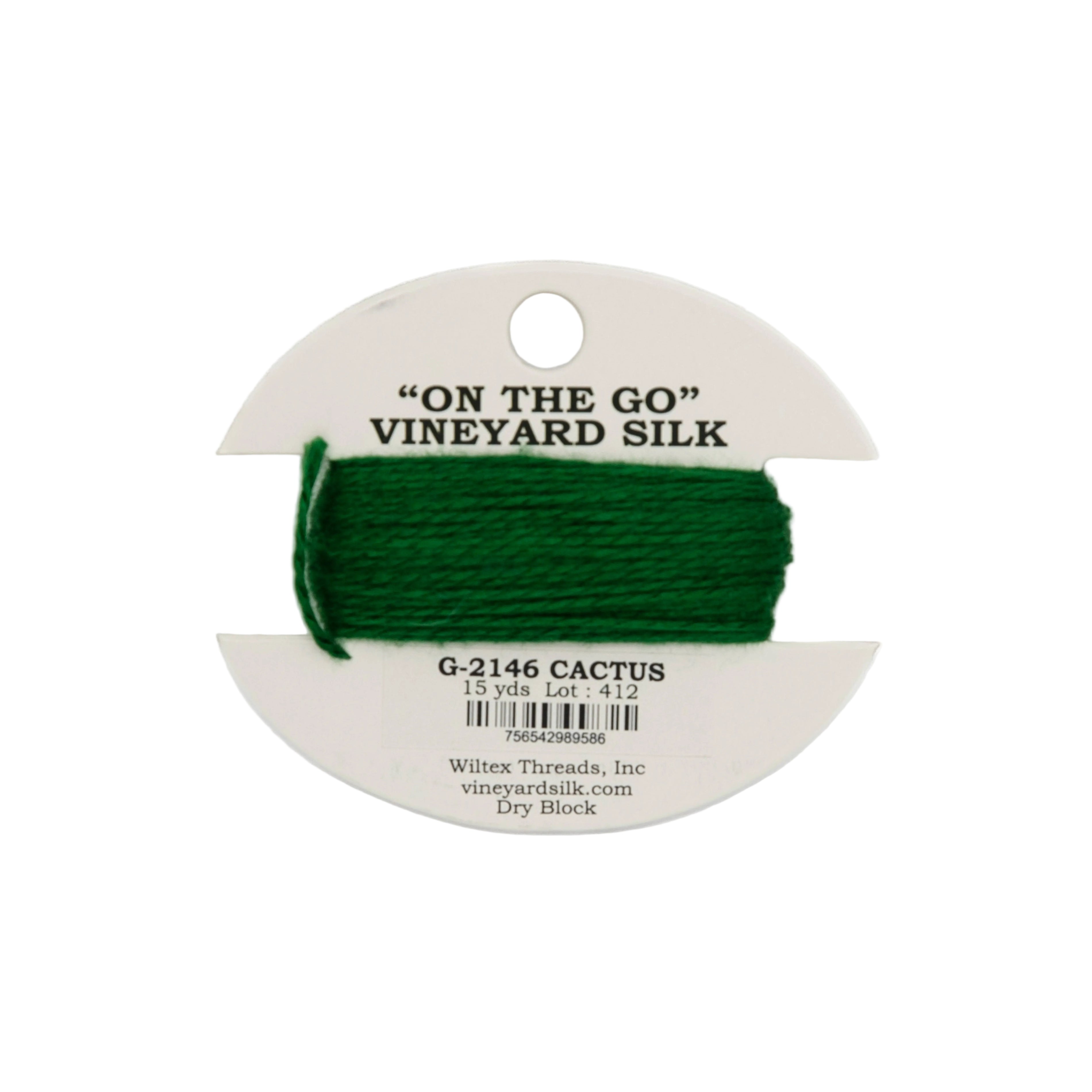 Vineyard Silk Card G-2146 Cactus — silk card for needlepoint, 18 mesh