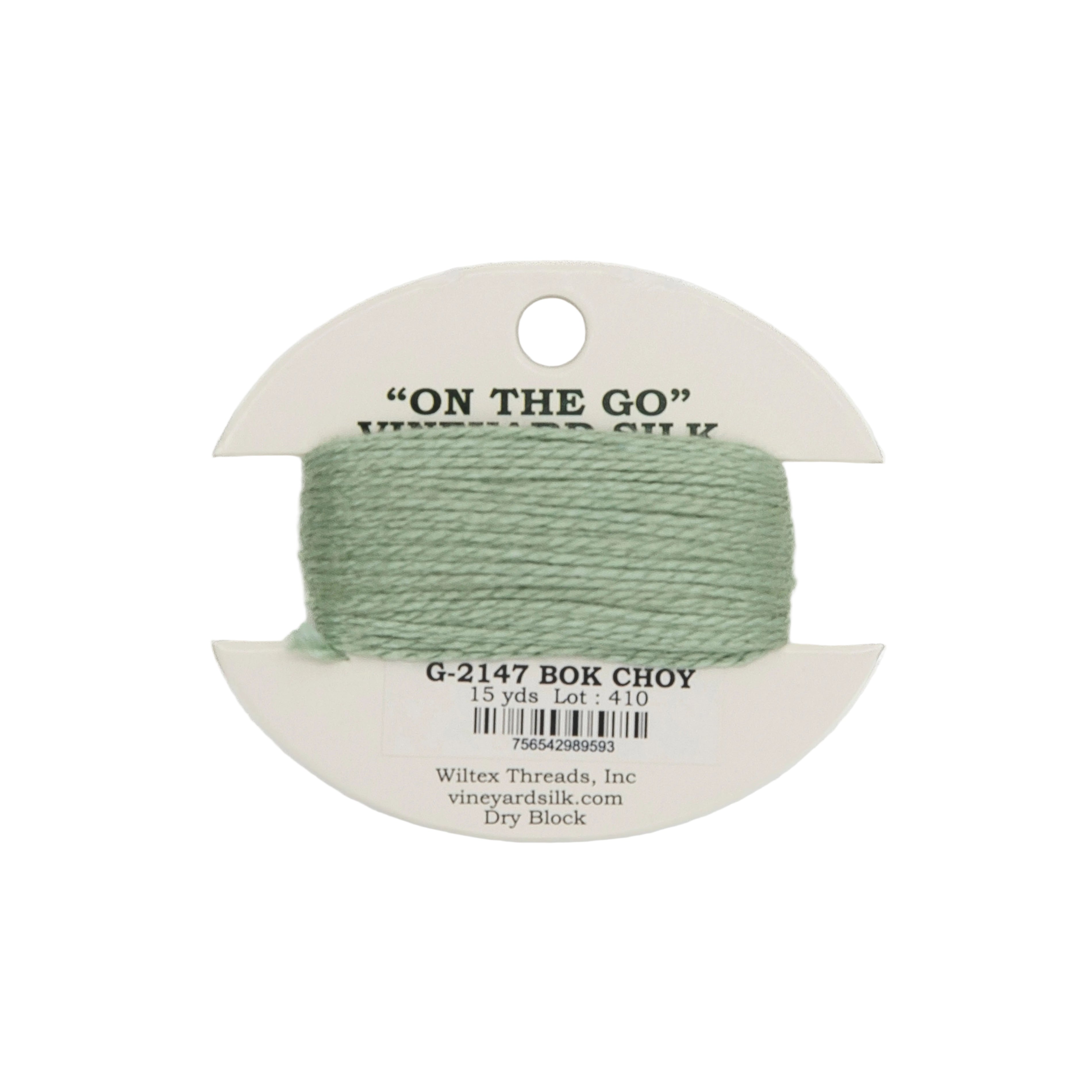 Vineyard Silk Card G-2147 Bok Choy — silk card for needlepoint, 18 mesh