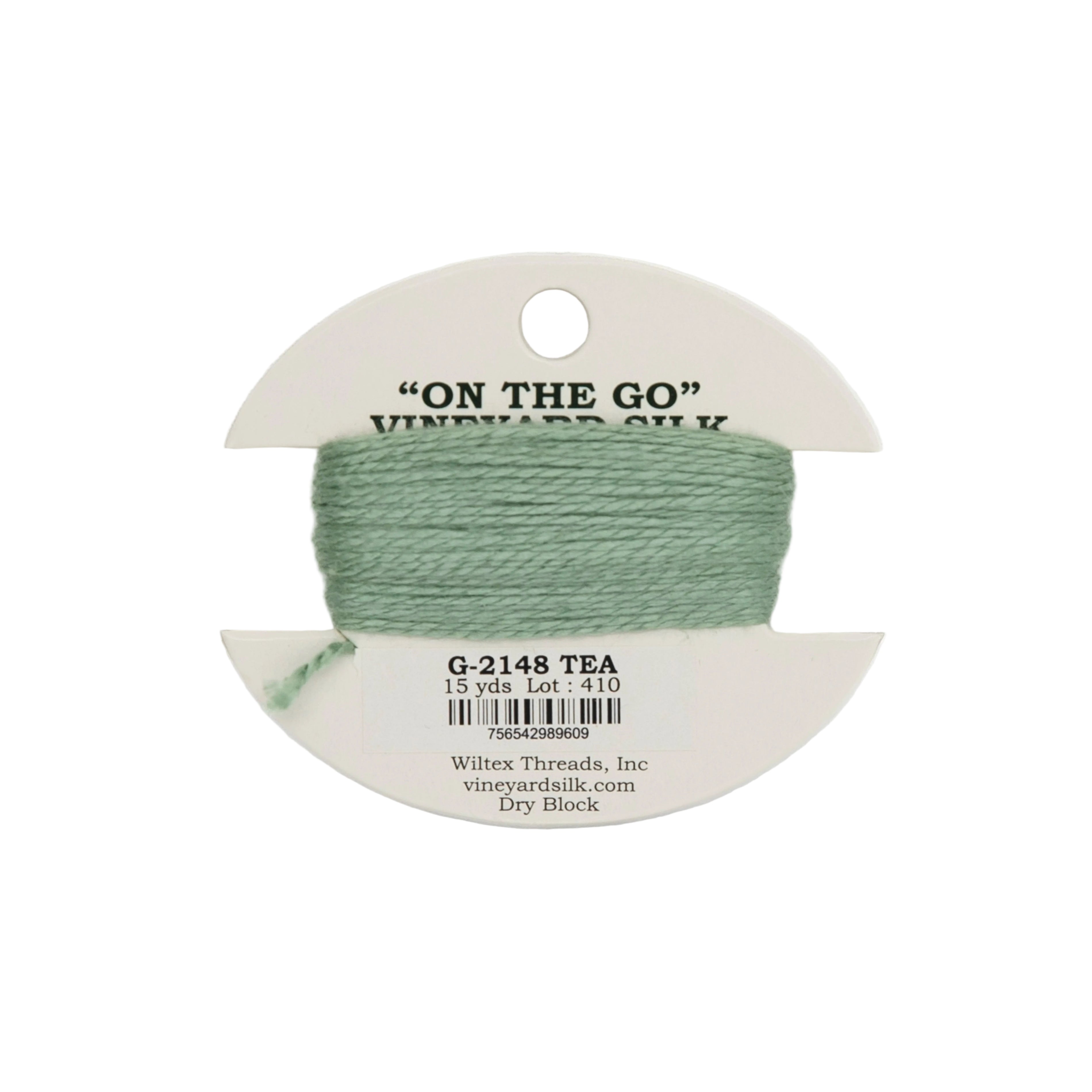Vineyard Silk Card G-2148 Tea — silk card for needlepoint, 18 mesh