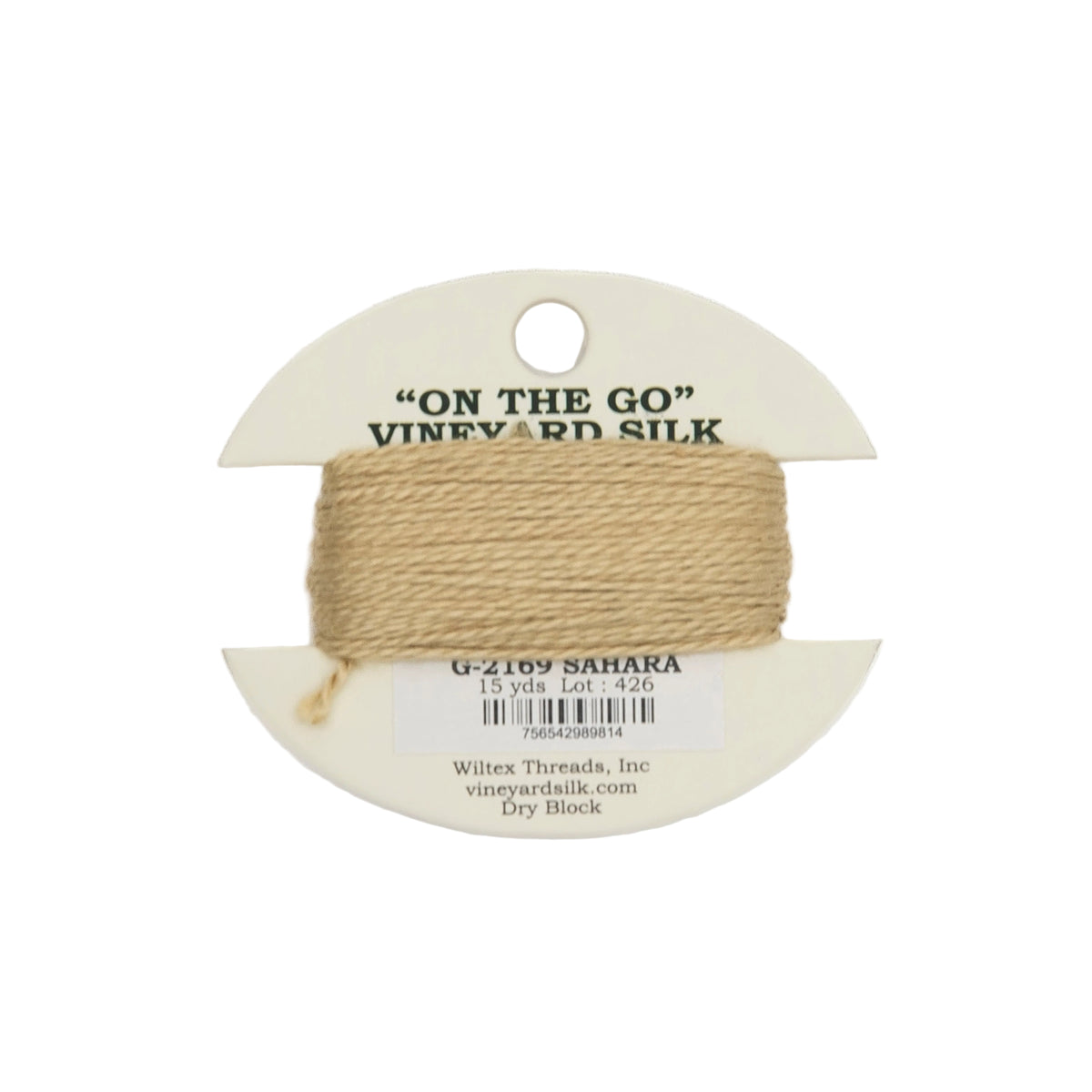 Vineyard Silk Card G-2169 Sahara — silk card for needlepoint, 18 mesh
