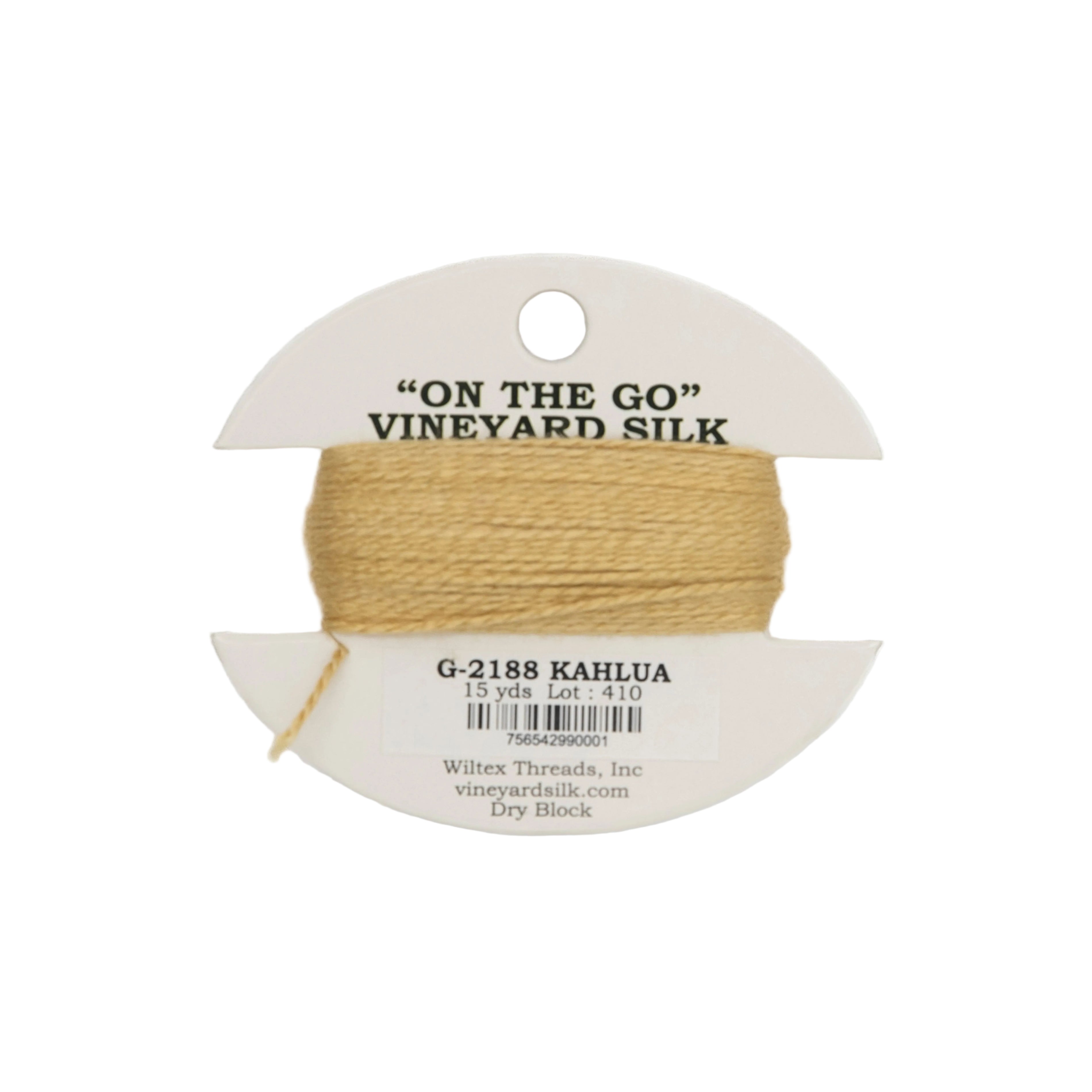Vineyard Silk Card G-2188 Kahlua — silk card for needlepoint, 18 mesh