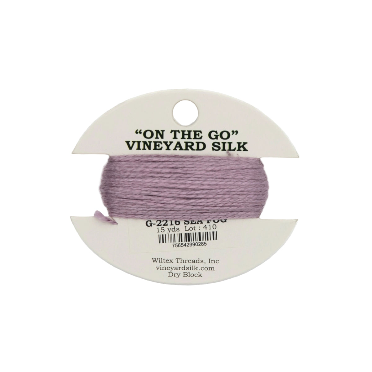 Vineyard Silk Card G-2216 Sea Fog — silk card for needlepoint, 18 mesh