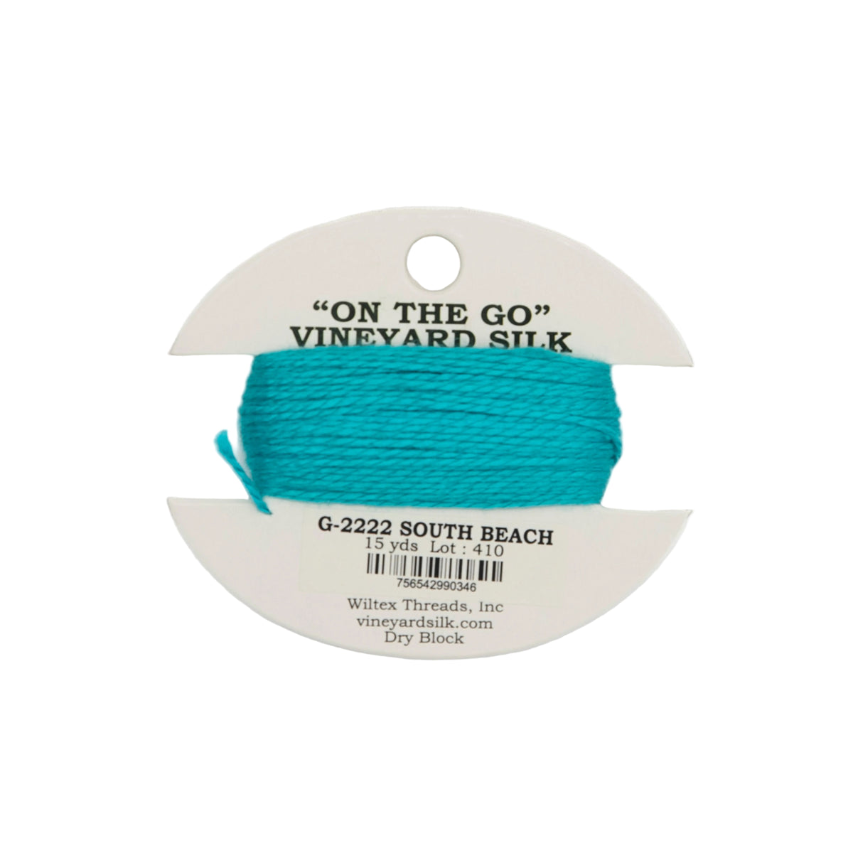 Vineyard Silk Card G-2222 South Beach — silk card for needlepoint, 18 mesh