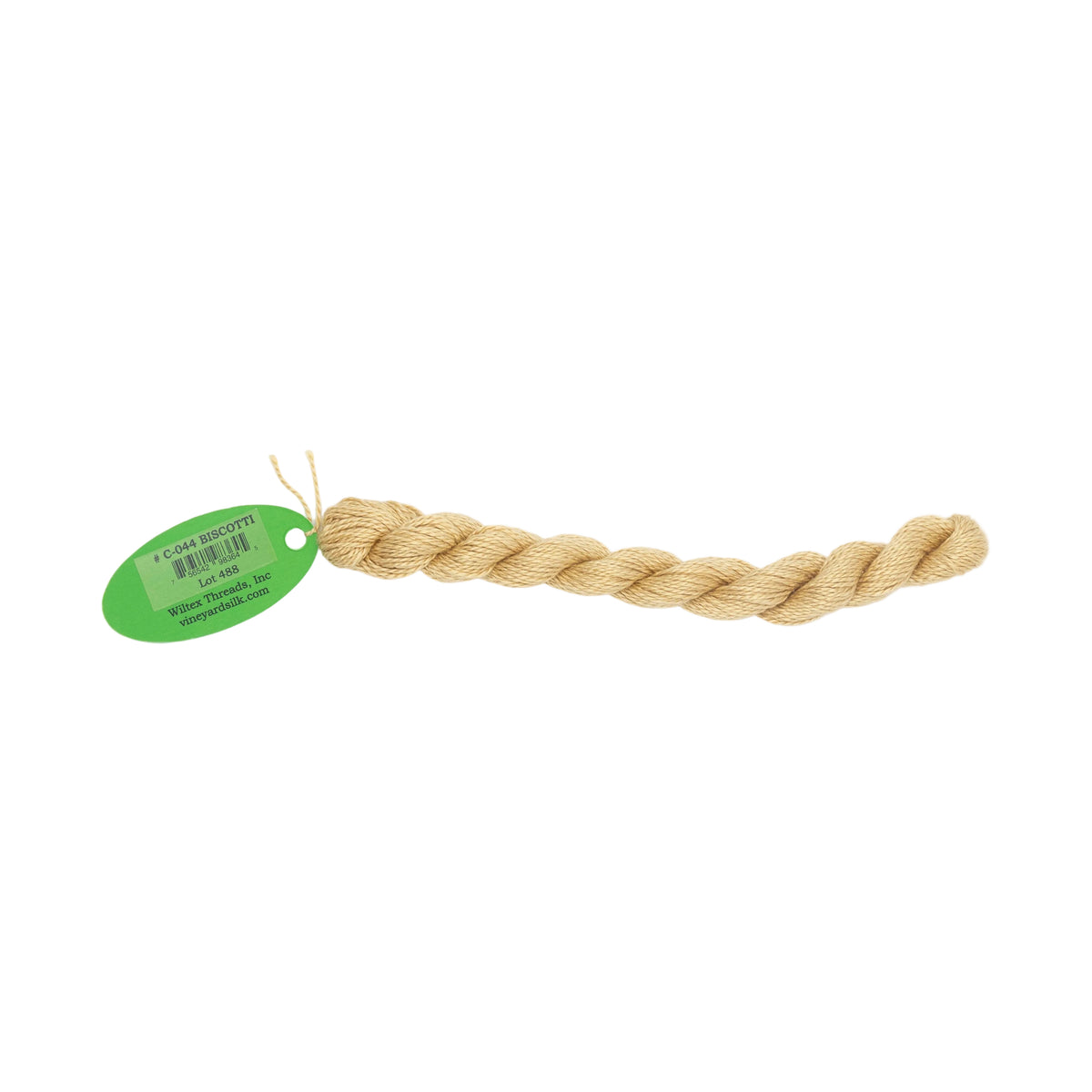 Vineyard Silk Skein C-044 Biscotti — silk skein for needlepoint, 18 mesh