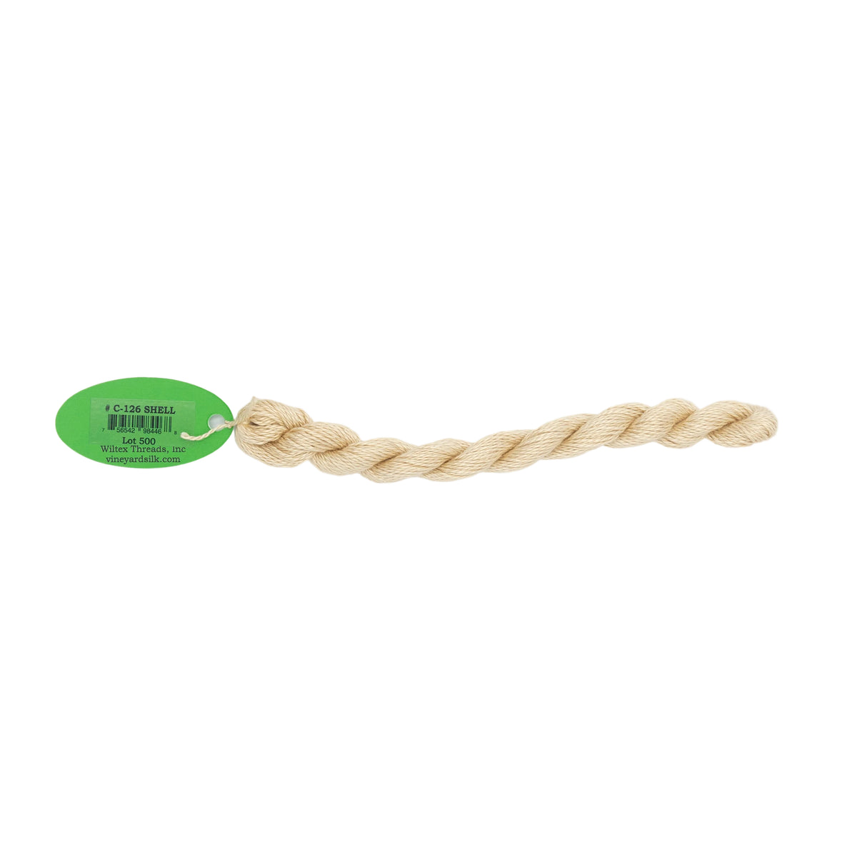 Vineyard Silk Skein C-126 Shell — silk skein for needlepoint, 18 mesh