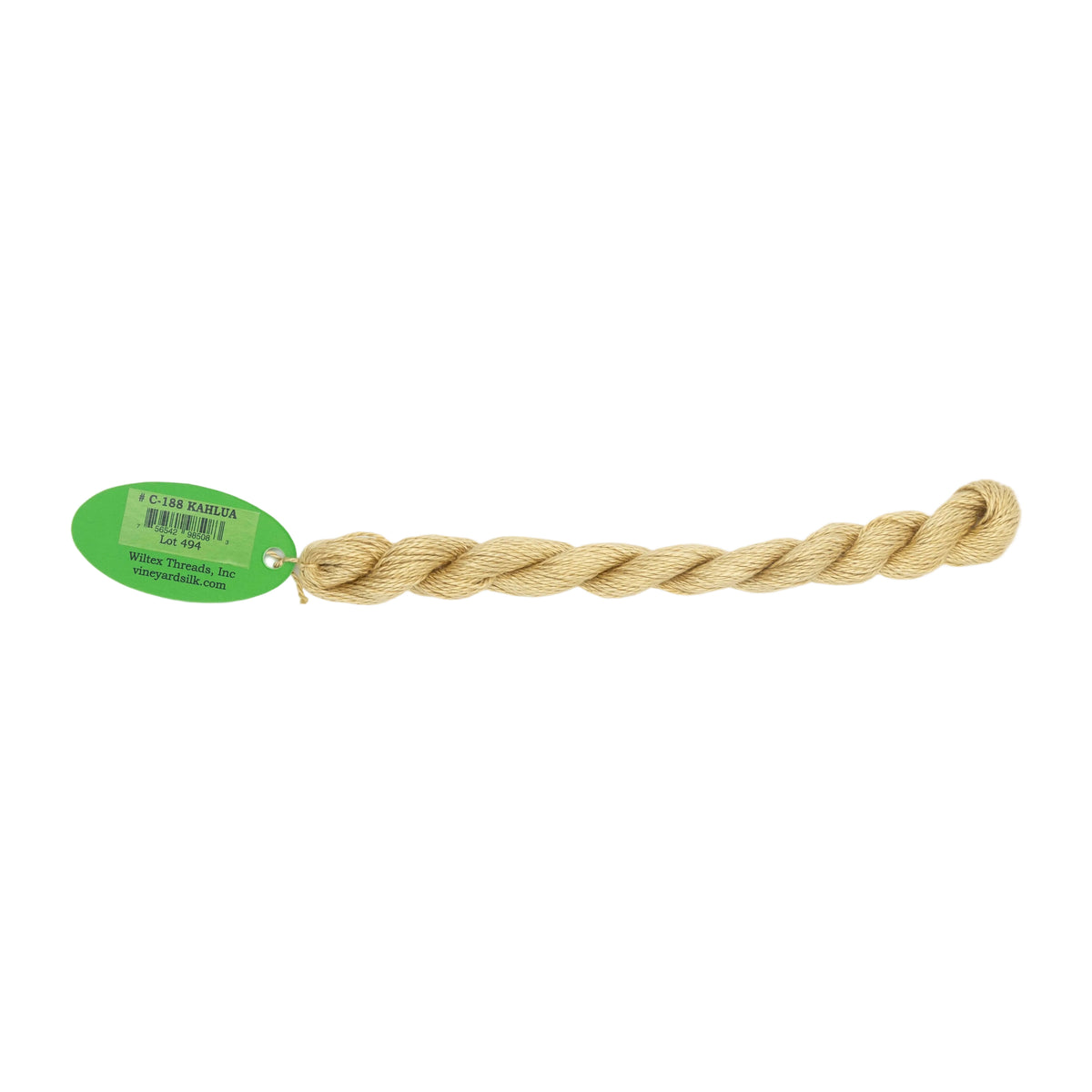 Vineyard Silk Skein C-188 Kahlua — silk skein for needlepoint, 18 mesh